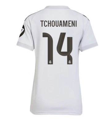 Real Madrid Aurelien Tchouameni #14 Primera Equipación Mujer 2025-26 Manga Corta